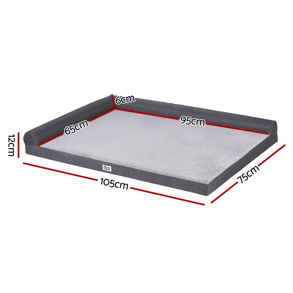 Orthopaedic Pet Bed 105cm – Supportive Egg-Crate Foam