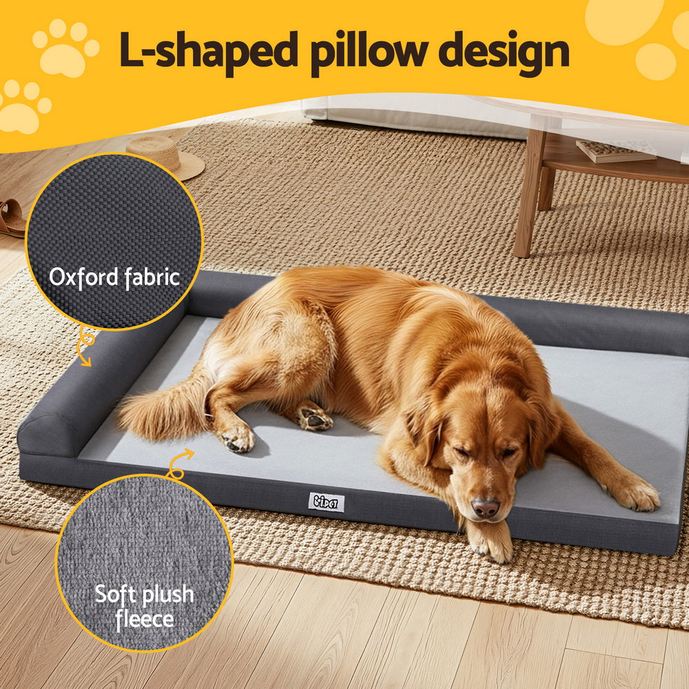 Orthopaedic Pet Bed 105cm – Supportive Egg-Crate Foam