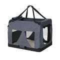 Foldable Soft Pet Travel Crate – Medium Grey