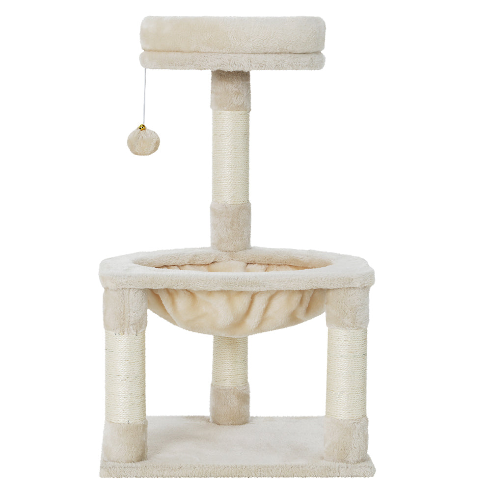 Cat Tree and Scratching Tower 69cm – Beige