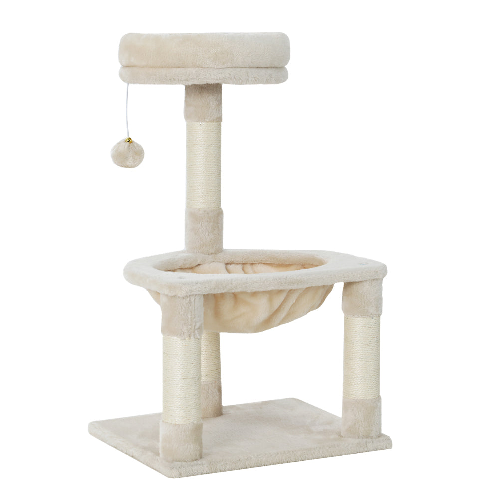 Cat Tree and Scratching Tower 69cm – Beige