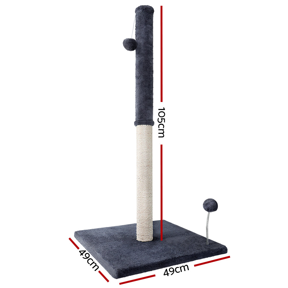 Cat Tree and Scratching Tower 105cm – Grey