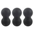 3X Fitness Peanut Massage Ball Fascia Massager Roller Pilates Yoga Gym Exercise Equipment - Black