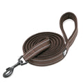 Reflective 2-Metre Dog Leash – Brown Large