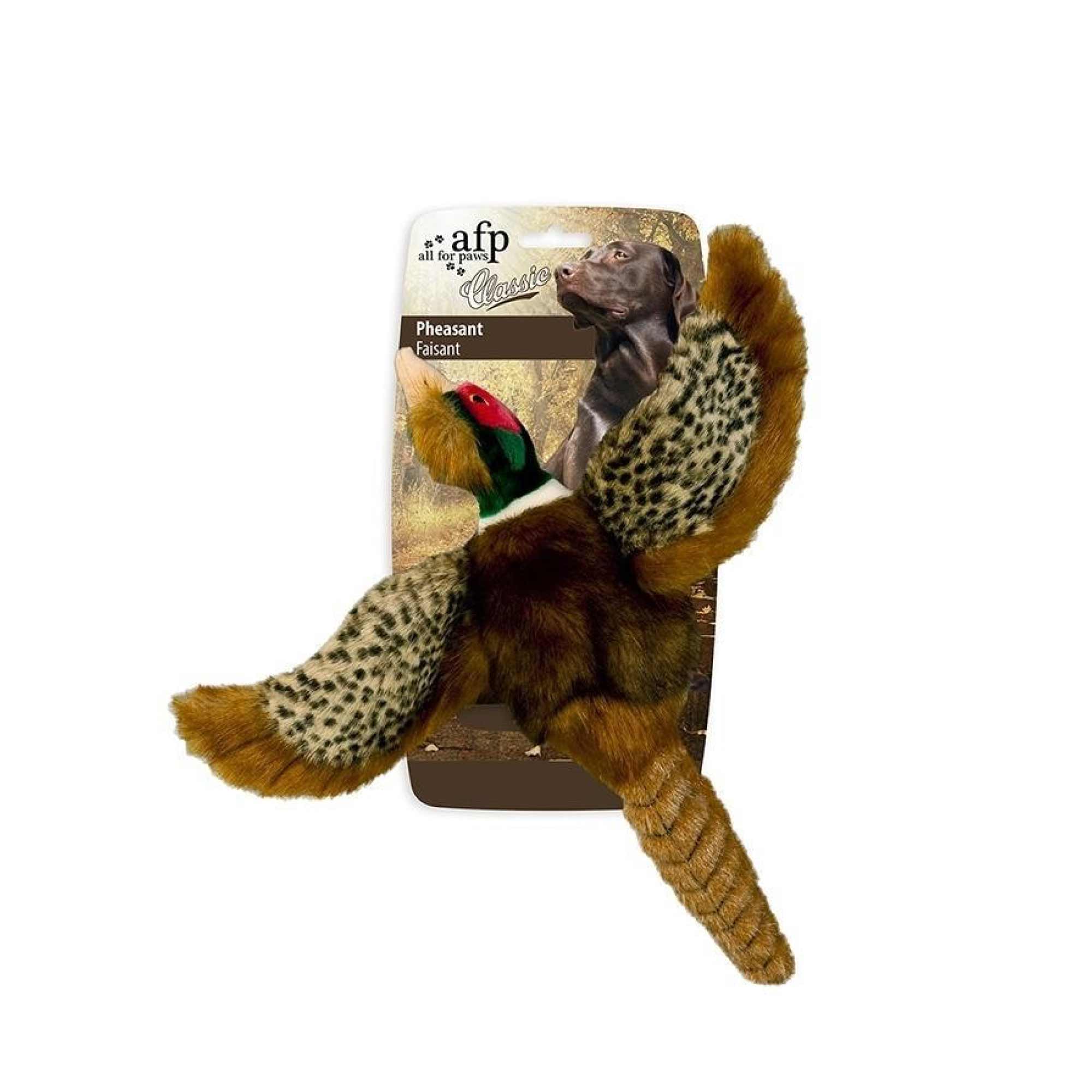 Squeaky Pheasant Plush Dog Toy