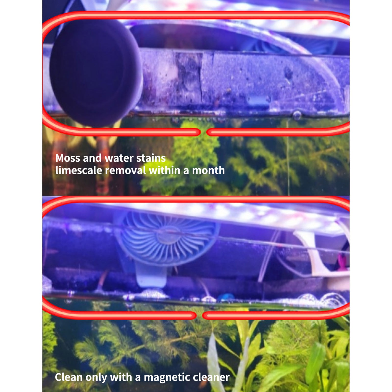 Magnetic Aquarium Algae Cleaner – Brown