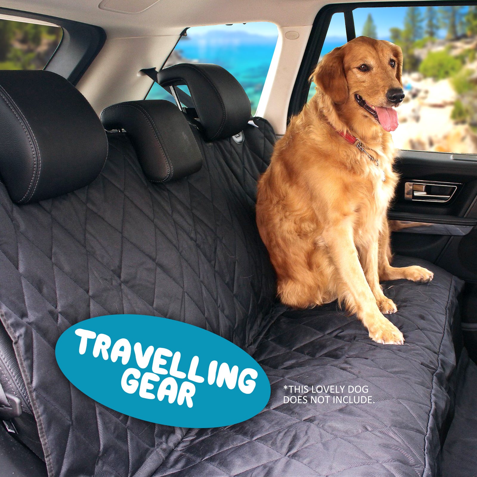 Waterproof Dog Car Boot Cover – XXL Black