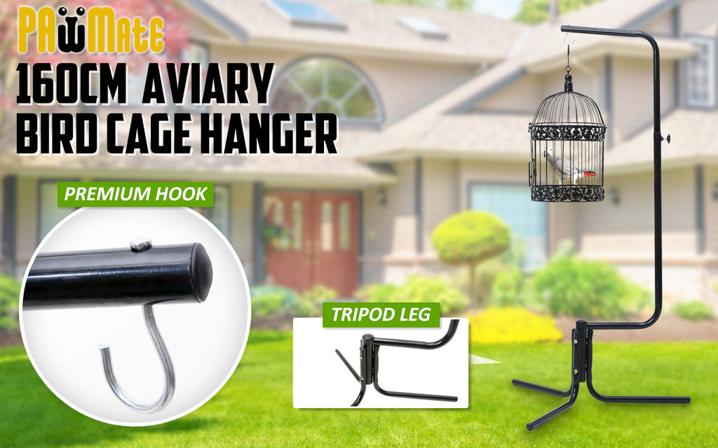 Bird Cage Hanger Stand 160cm – Black