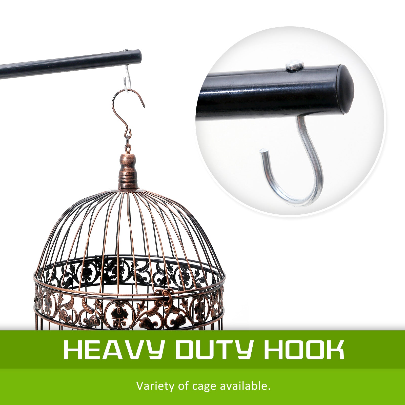Bird Cage Hanger Stand 160cm – Black