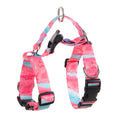 Double-Lined Dog Harness – Large Marble Pink