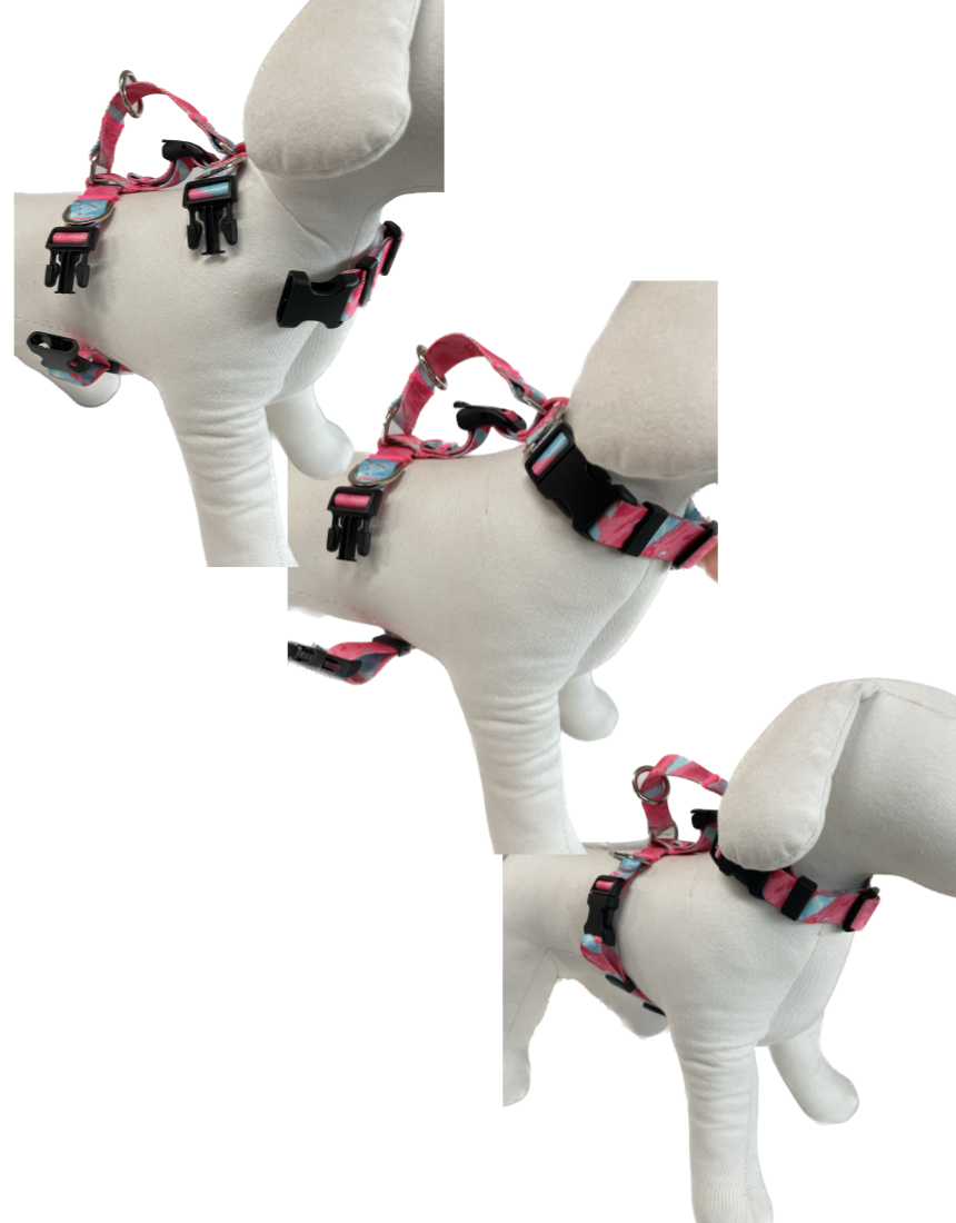 Double-Lined Dog Harness – Medium Sweet Green