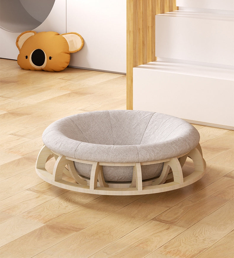 Timber Cat Nest Bed – Play, Scratch & Sleep in One