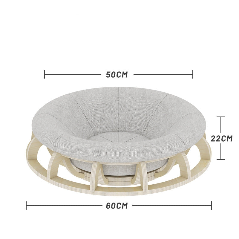 Timber Cat Nest Bed – Play, Scratch & Sleep in One