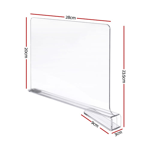 Artiss 6 Pack Closet Organizers and Storage Clear Shelf Dividers