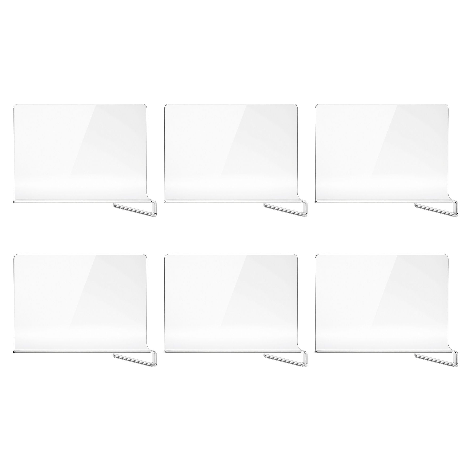 Artiss 6 Pack Closet Organizers and Storage Clear Shelf Dividers